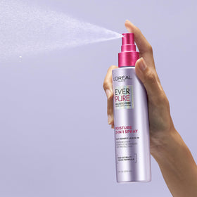 L'Oreal Paris product staged on bathroom counter demonstrating everyday styling convenience