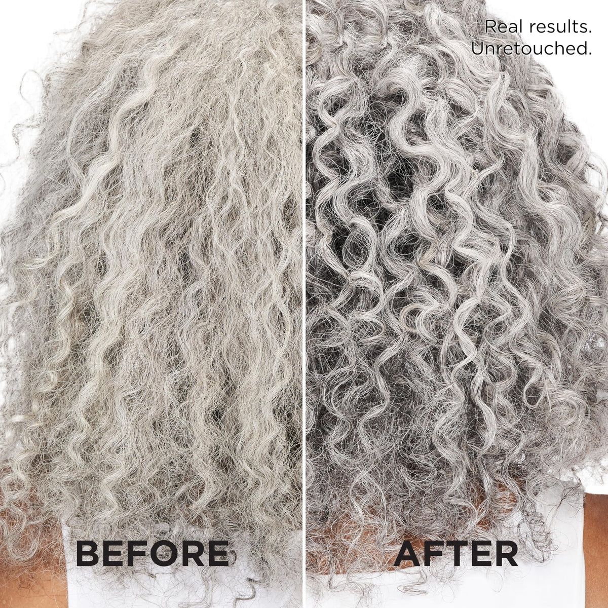 L'Oreal Paris EverPure before and after silver tone improvement comparison