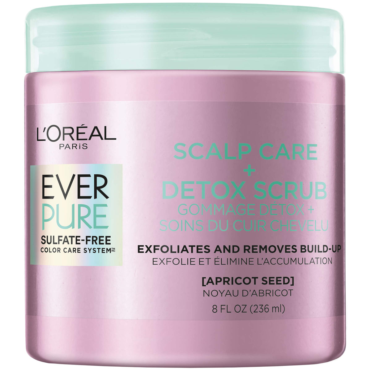 L'Oreal EverPure front packaging showing product benefits and size