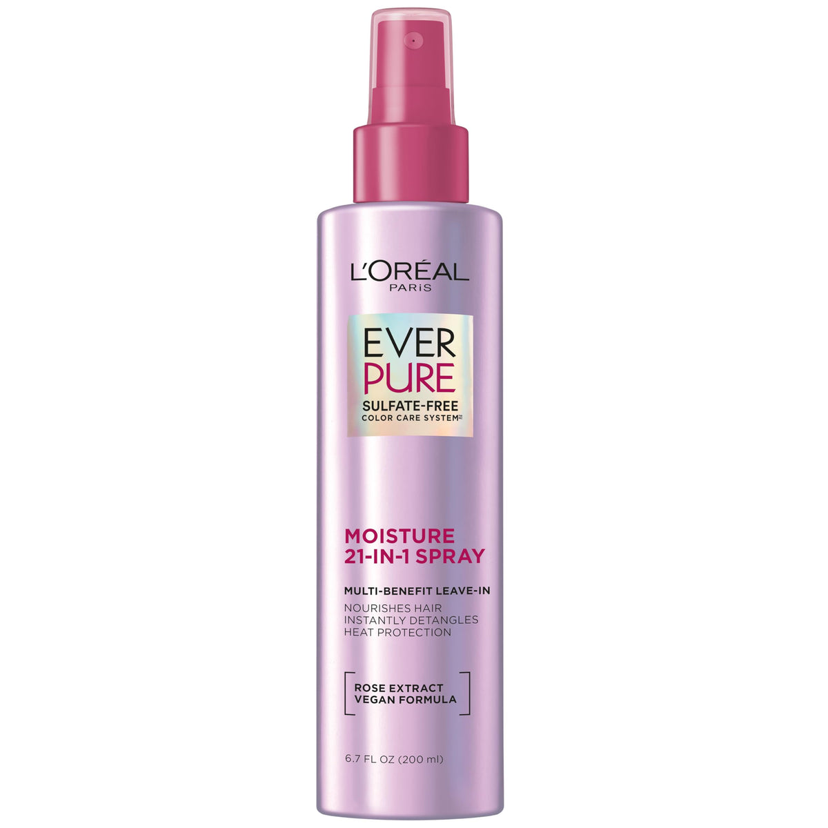 L'Oreal Paris product front packaging showing spray bottle and branding for easy identification
