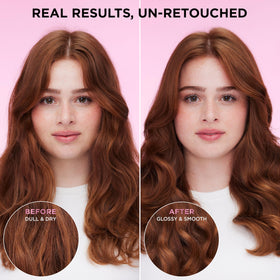 L'Oreal Paris close-up of bottle label highlighting glycolic acid and sulfate-free benefit