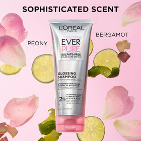 L'Oreal Paris conditioner and shine mask shown together to illustrate complete glossing routine