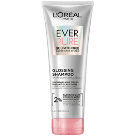 L'Oreal Paris EverPure front packaging shows the 6.8 fl oz bottle and benefit labeling