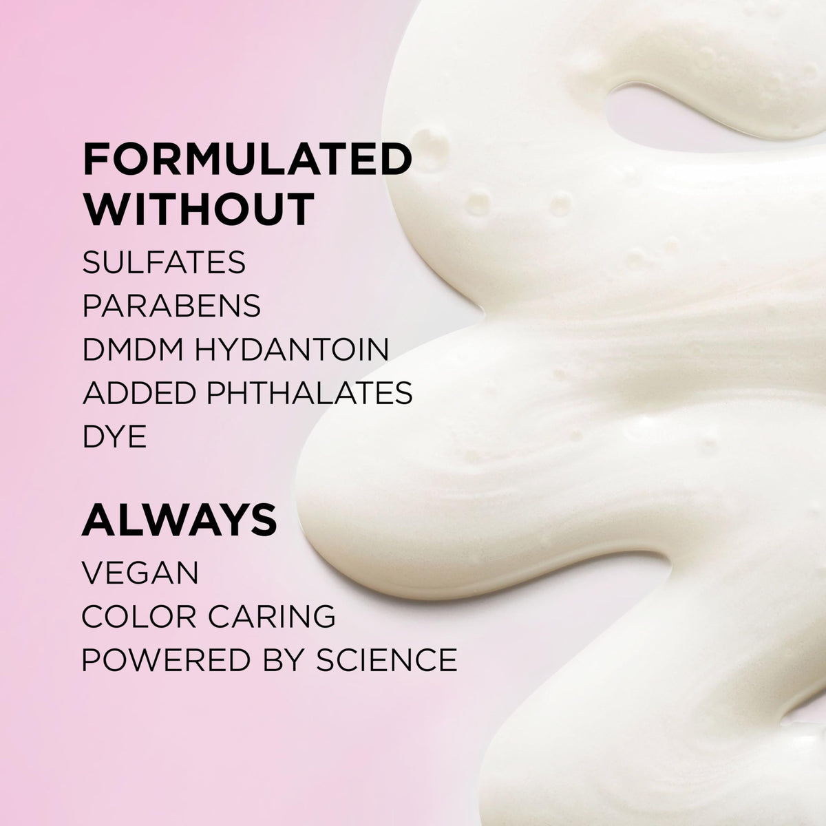 L'Oreal Paris before and after hair comparison demonstrating increased glass-like shine