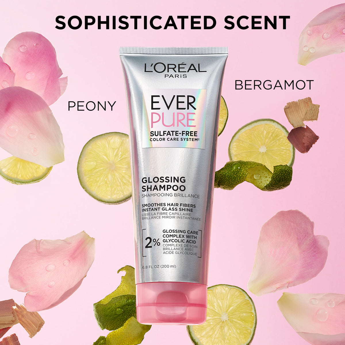 L'Oreal Paris glossing mask application in hand for sealing shine