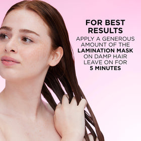 L'Oreal Paris open tub revealing creamy mask for intense gloss and softness