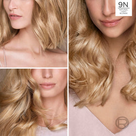 L'Oreal Paris brush applying ammonia-free creme demonstrating easy home application