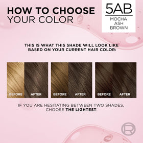 L'Oreal Paris application scene with gloves showing even color application benefit