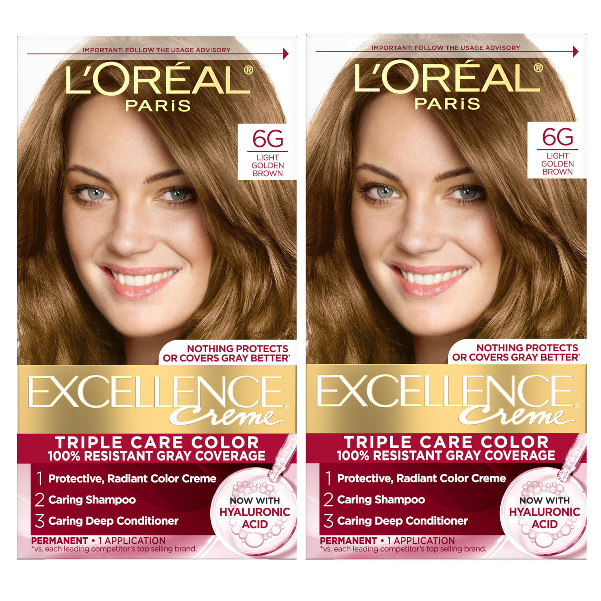 L'Oreal Paris front packaging showing kit benefits and shade