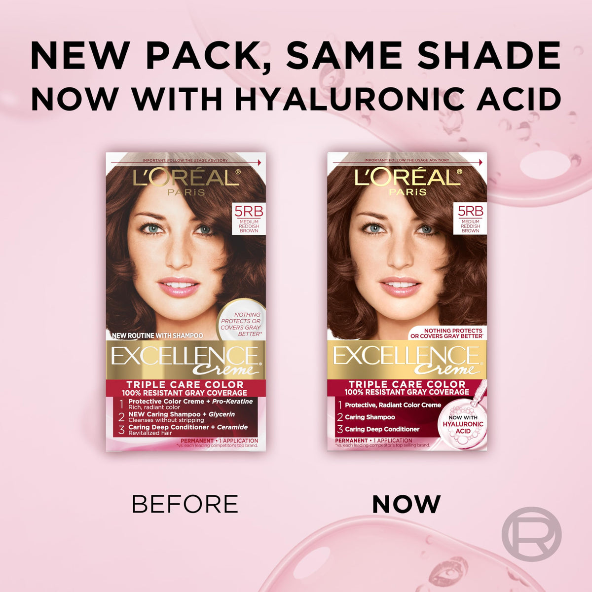 L'Oreal Paris styled medium reddish brown hair in lifestyle setting for color confidence