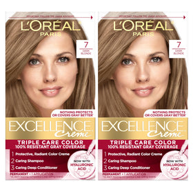 L'Oreal Paris front packaging showing shade and kit benefits for confident results