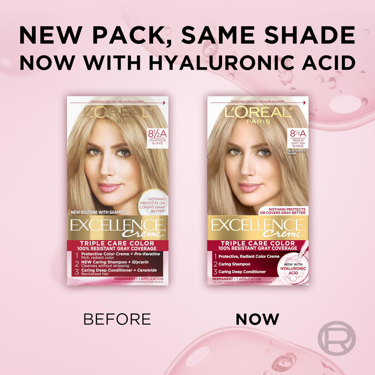 L'Oreal Paris lifestyle model after color showcasing natural-looking ash blonde and glossy finish