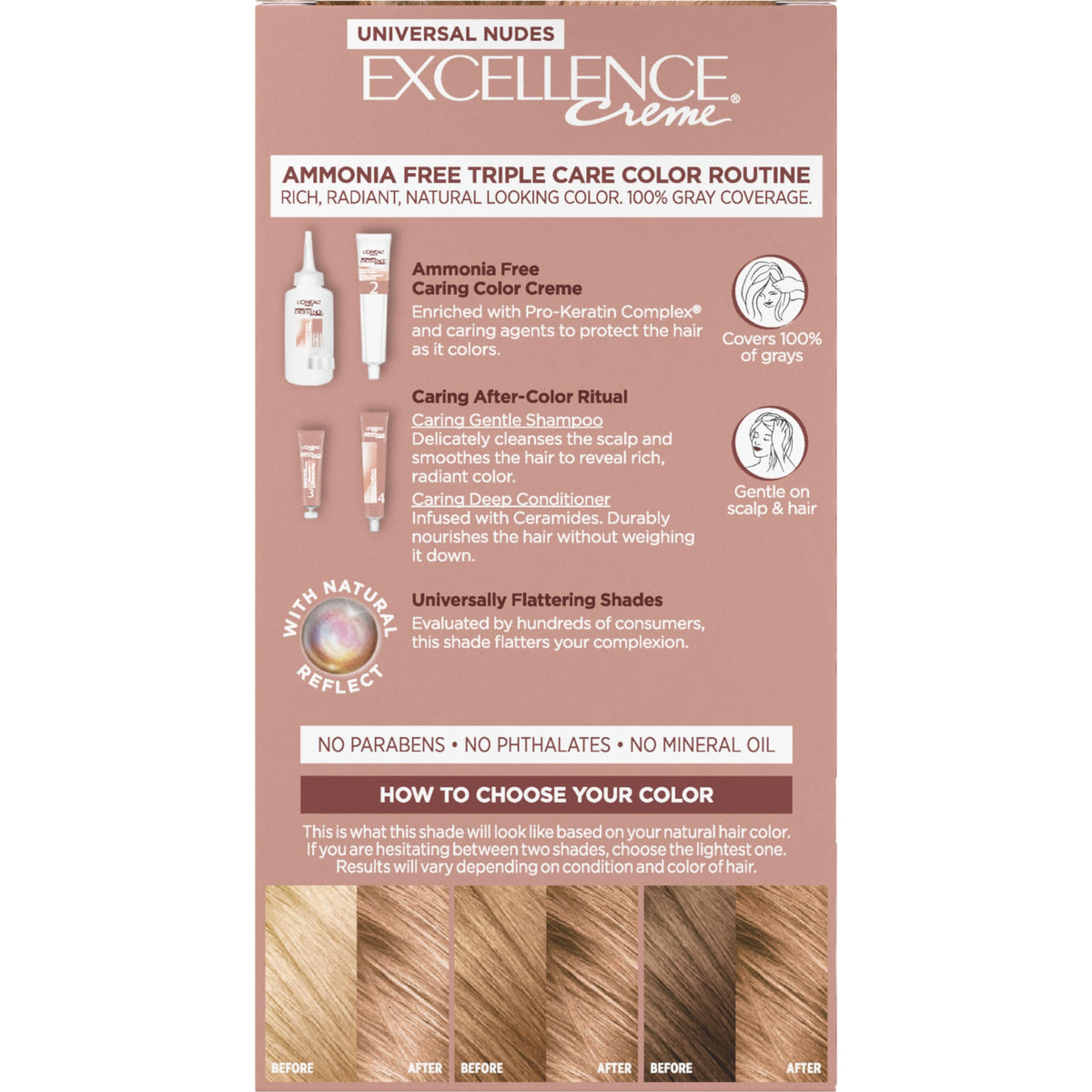 L'Oreal Paris lifestyle model with natural blonde hair showcasing confidence after coloring