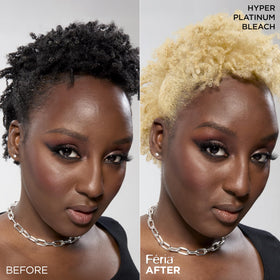 L'Oreal Paris Feria application in hand demonstrating easy application