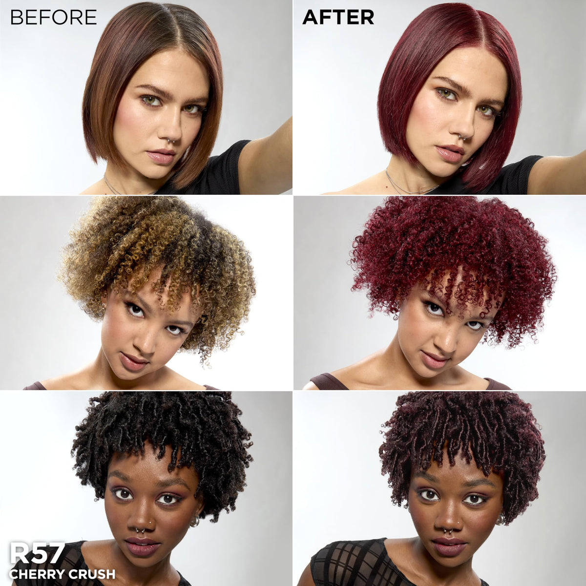 L'Oreal Feria color cream texture on applicator showing even consistency