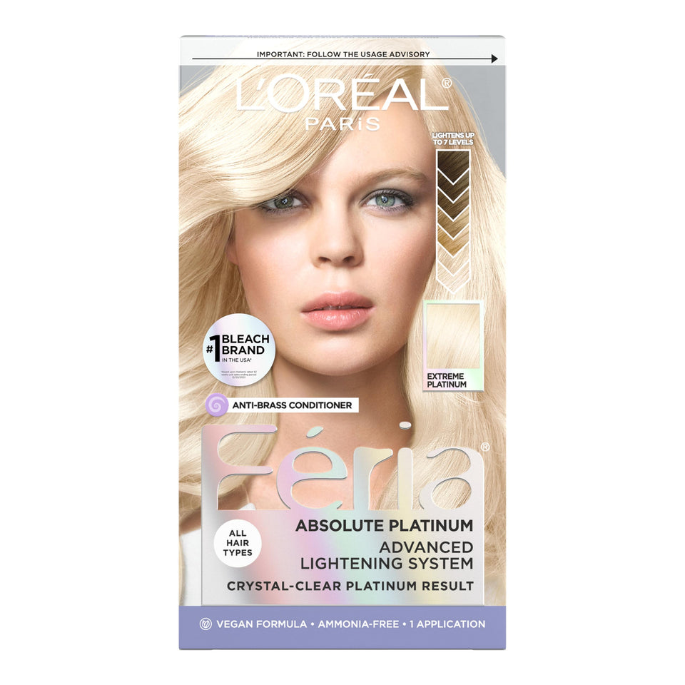 L'Oreal Paris Feria front packaging showing kit and shade information for clear selection