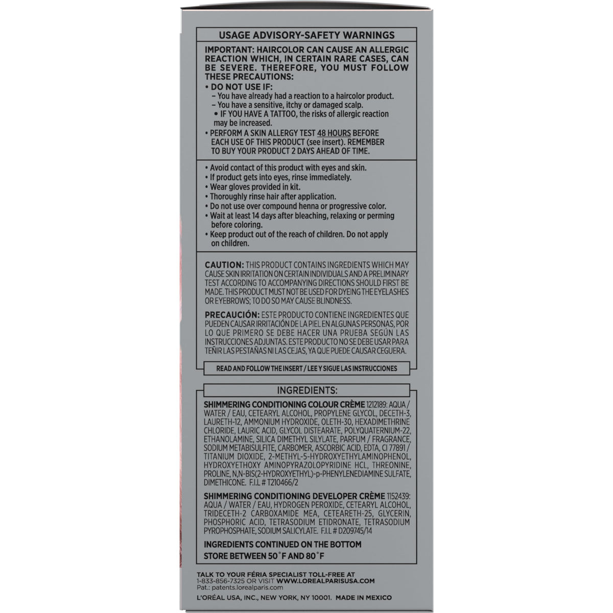 L'Oreal Paris after-color conditioner bottle showing bond-care benefit