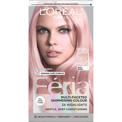 L'Oreal Paris front packaging showcasing rosy blush shade and kit benefits