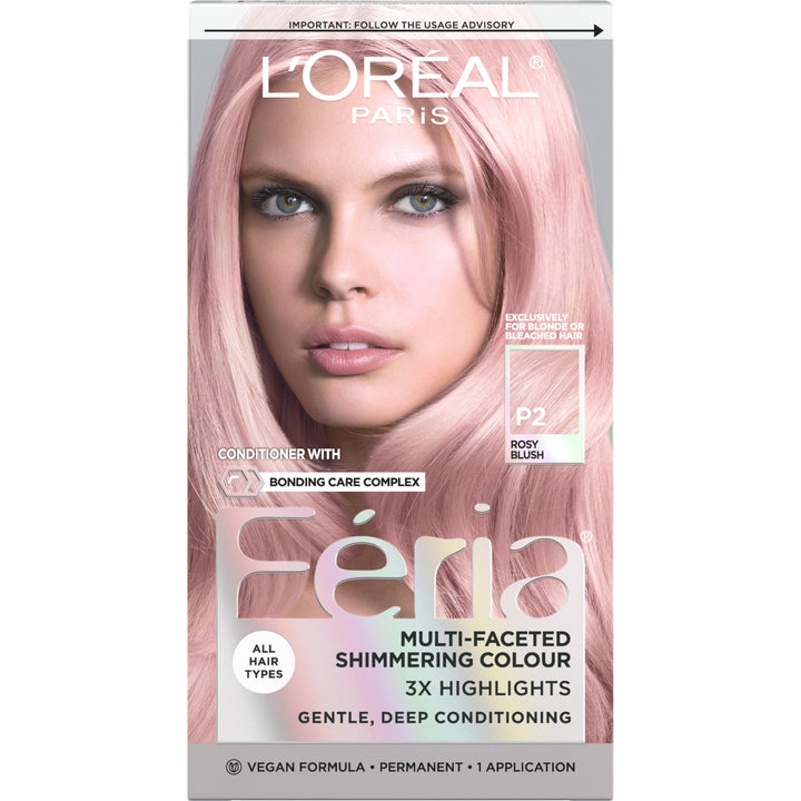 L'Oreal Paris front packaging showcasing rosy blush shade and kit benefits