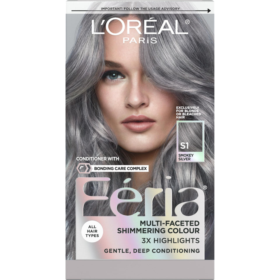 L'Oreal Feria front packaging showing shade and kit contents for easy selection