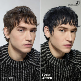 L'Oreal Feria before and after showing depth and iridescent highlights