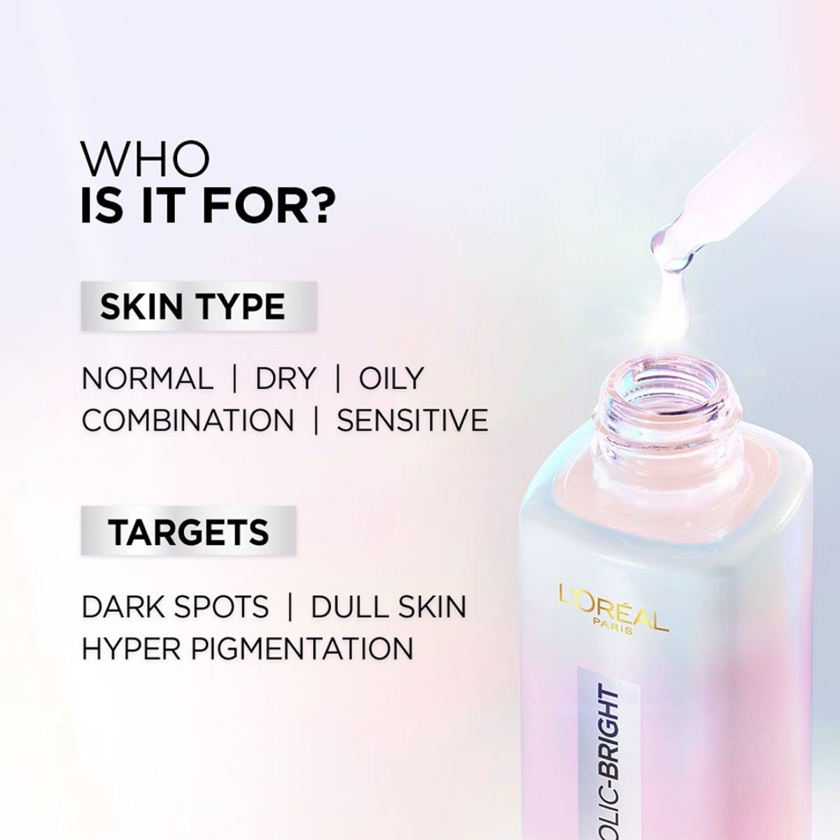 L'Oreal Paris 50ml tube next to everyday items to show compact travel size