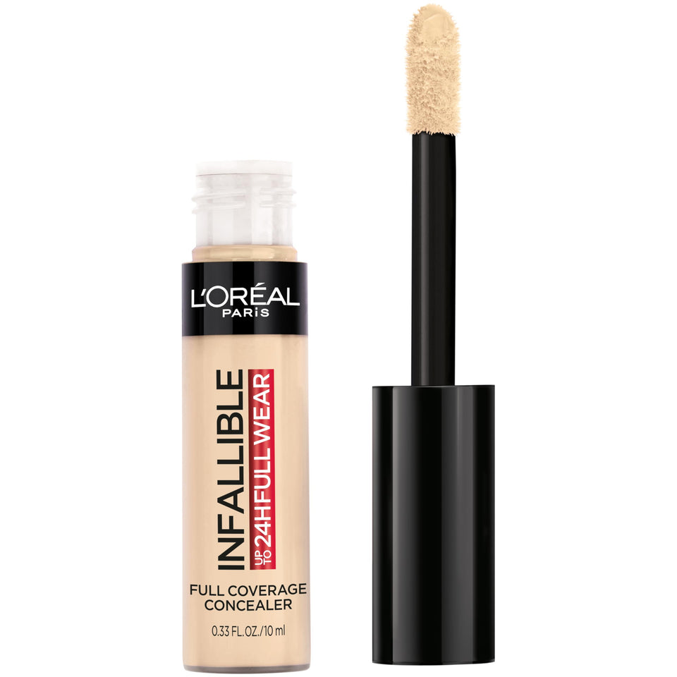 L'Oreal Paris front packaging showing full-wear concealer for confident coverage