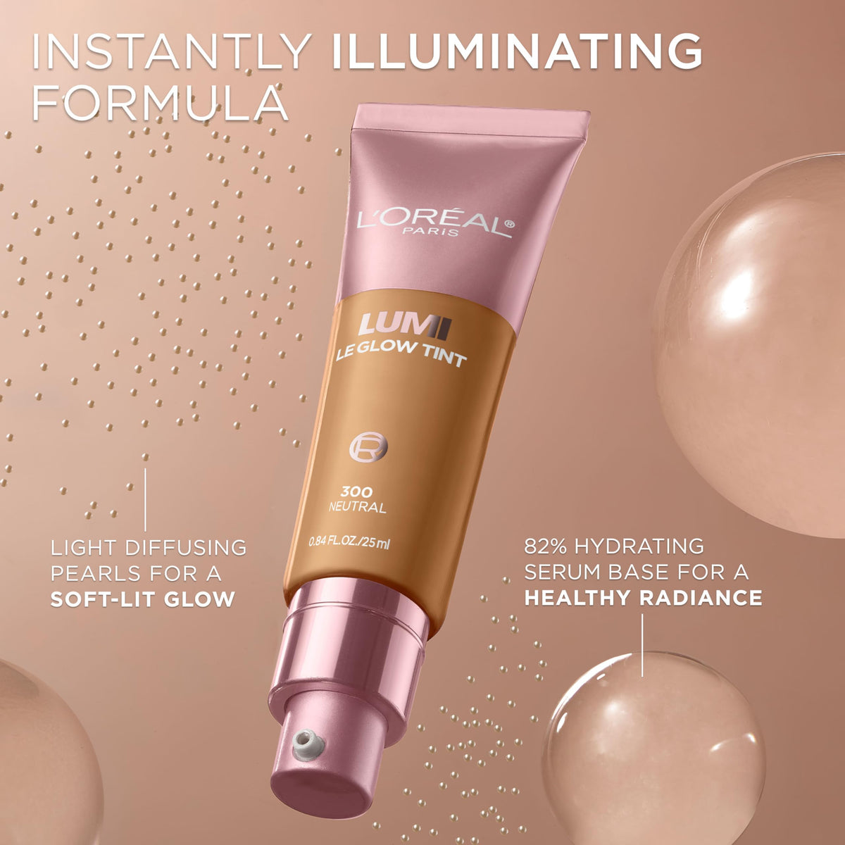 L'Oreal Paris fingertip applying tint showing effortless blendability for a natural finish