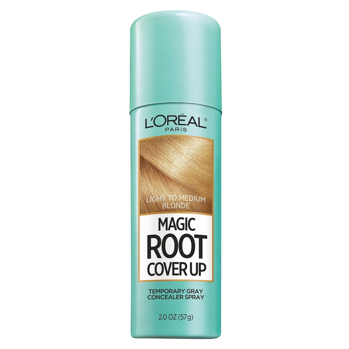 L'Oreal Paris front packaging showing compact 2 oz can for quick touch-ups
