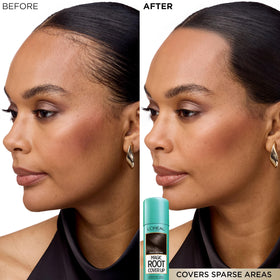 L'Oreal Paris can held in hand to show 2 oz size for travel convenience
