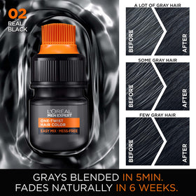 L'Oreal Paris creamy color texture highlighting smooth consistency for even gray coverage