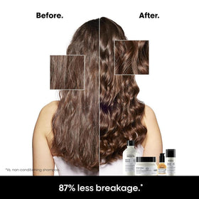 L'Oréal Professionnel Paris creamy lather texture showing gentle sulfate-free foam