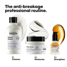 L'Oréal Professionnel styled hair reflecting light to show enhanced shine and smoothness