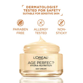 L'Oreal Paris cream texture close-up illustrating smooth hydration and rich consistency
