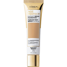 L'Oreal Paris front bottle Nude Beige shows shade and compact design