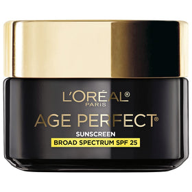 L'Oreal Paris front jar view showing elegant packaging and daily anti-aging benefit