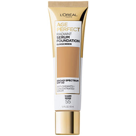 L'Oreal Paris front packaging showing product and shade, reveals protective SPF benefit