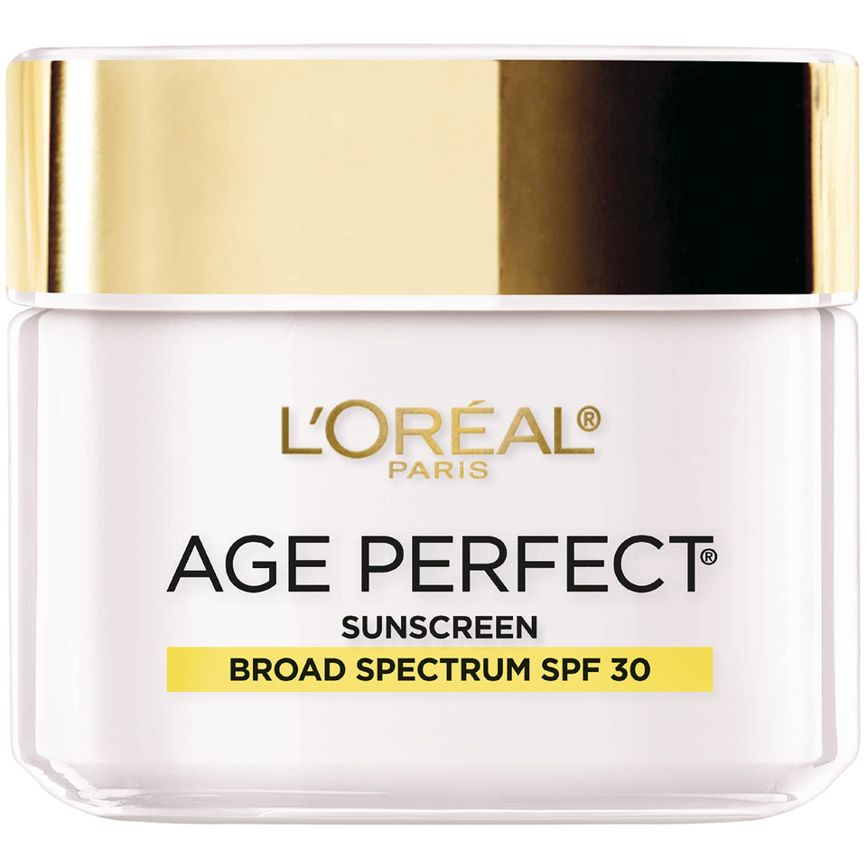 L'Oreal Paris front packaging showing jar and branding benefits