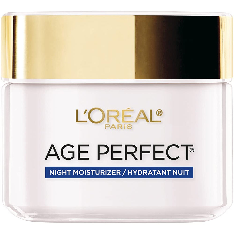L'Oreal Paris front packaging showing jar and product name, communicates trusted care
