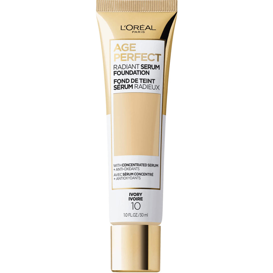 L'Oreal Paris front packaging in Ivory showing SPF 50 protection benefit