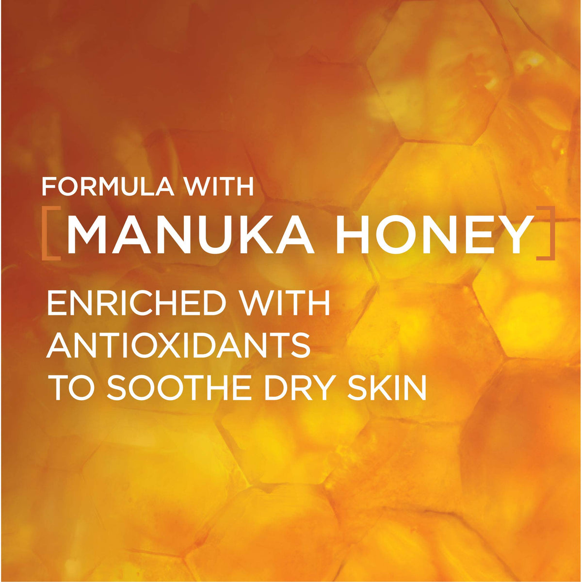 L'Oreal Paris label close-up showing ingredient list and Manuka honey mention