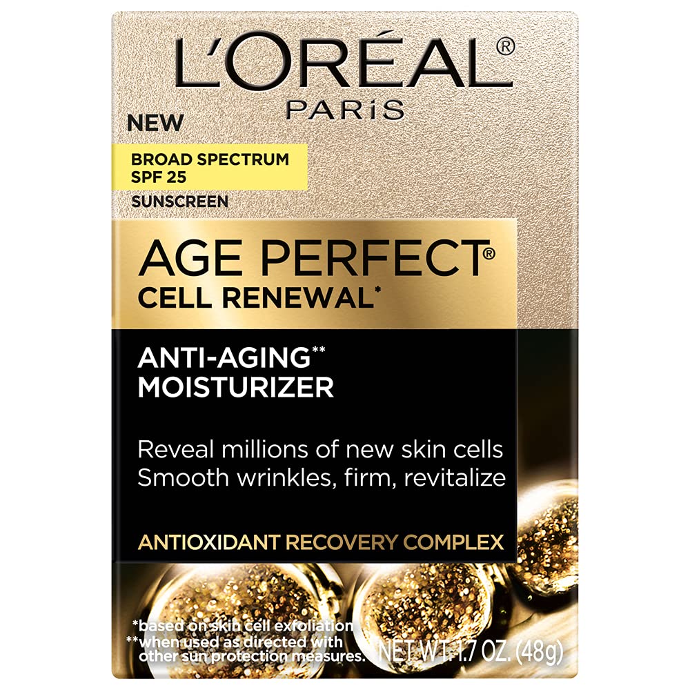 L'Oreal Paris open jar displaying cream texture and easy absorption benefit