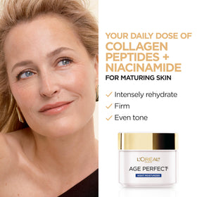 L'Oreal Paris creamy texture close-up highlighting non-greasy absorption benefit
