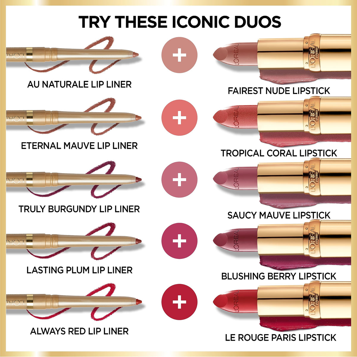 L'Oreal Paris lipstick applied on lips demonstrating satin sheen and comfortable wear benefit