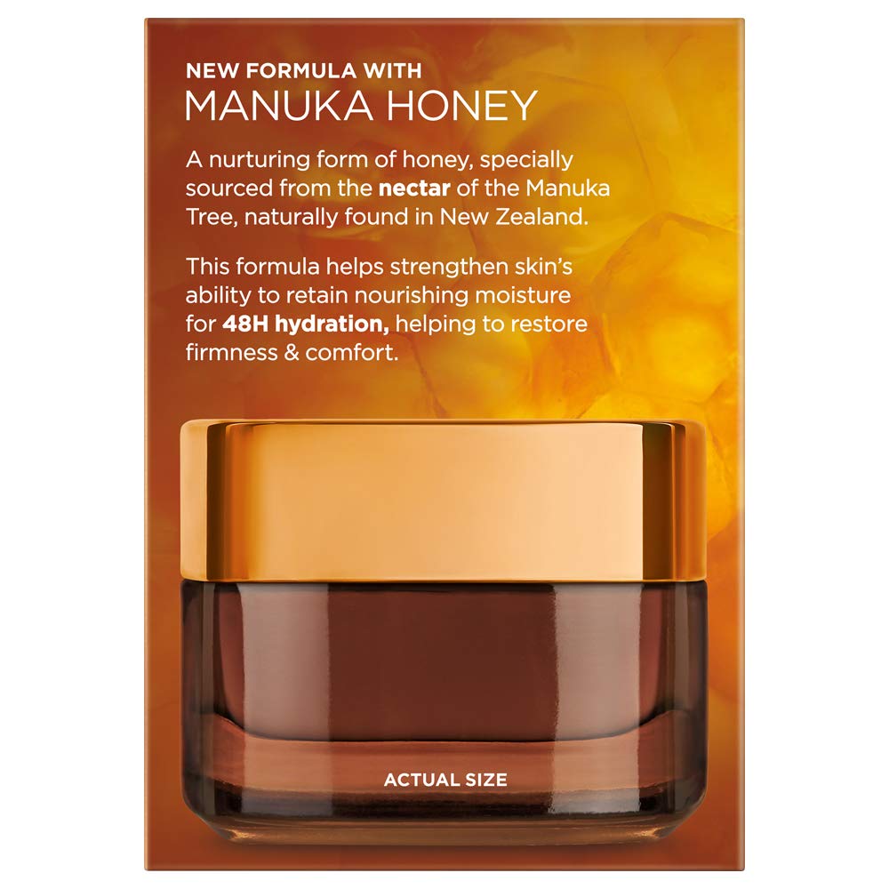 L'Oreal Paris balm on hand demonstrating creamy texture and easy absorption