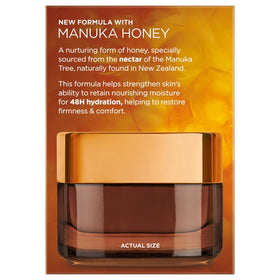 L'Oreal Paris balm on hand demonstrating creamy texture and easy absorption