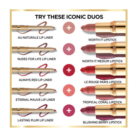 L'Oreal Paris ingredients label highlighting argan oil and vitamin E benefits