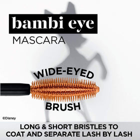 L'Oreal Paris mascara held in hand to show true size and travel-friendly scale