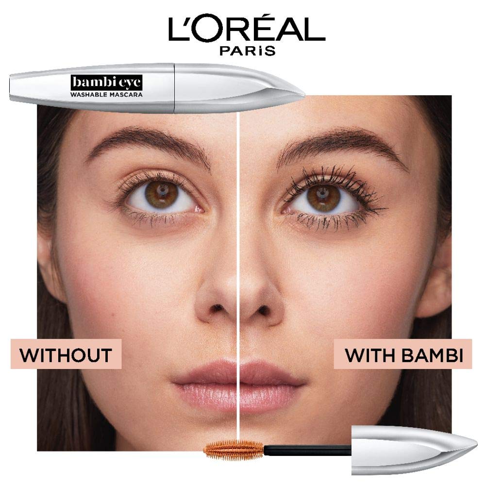 L'Oreal Paris open tube with wand extended highlighting brush shape and ease of use