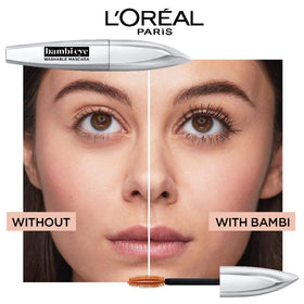 L'Oreal Paris open tube with wand extended highlighting brush shape and ease of use